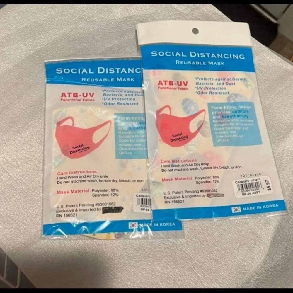 Social Distancing Reusable Masks Easter Theme 2 Packs.